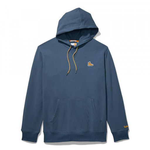 Мужская толстовка Timberland Sweatshirt Hoodie Boot Logo Regular синяя  фото 5