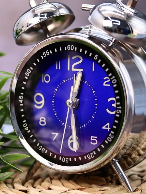 Часы-будильник "Wake up clock", blue (16,5х12,5 см)