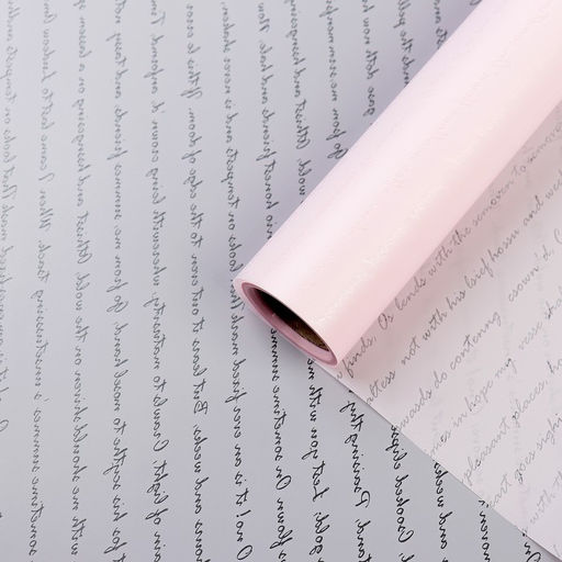 Пленка для цветов и букетов «Послание», светло - розовый, 0.6×10 м