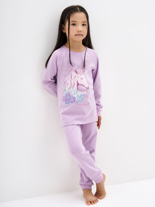 Сиреневая пижама для девочки с единорогом - Kogankids фото 7
