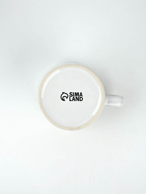 Кружка керамическая новогодняя Снеговик, 320 мл, ручная работа