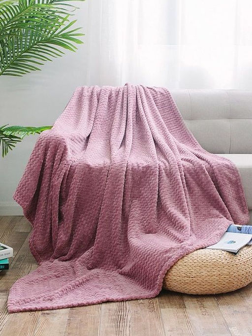 Плед Роял Плюш Брусника 150х200 - Амавес-текстиль фото 2