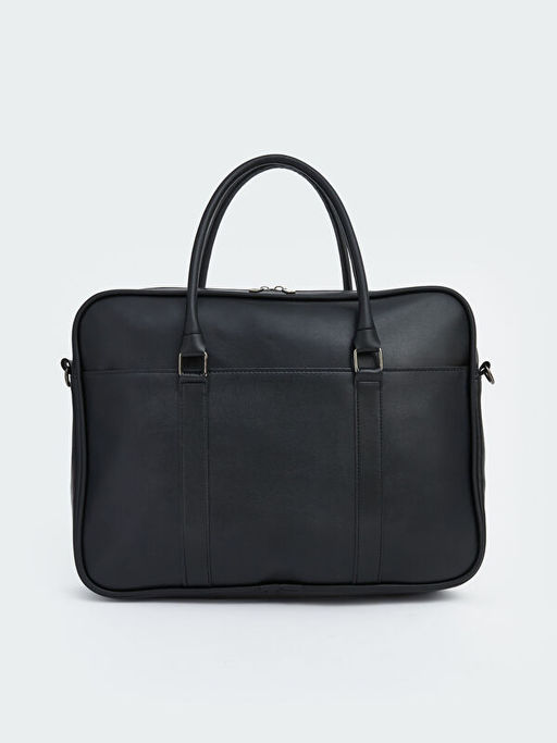 Deri G?r?n?ml? Erkek Laptop ?antas?