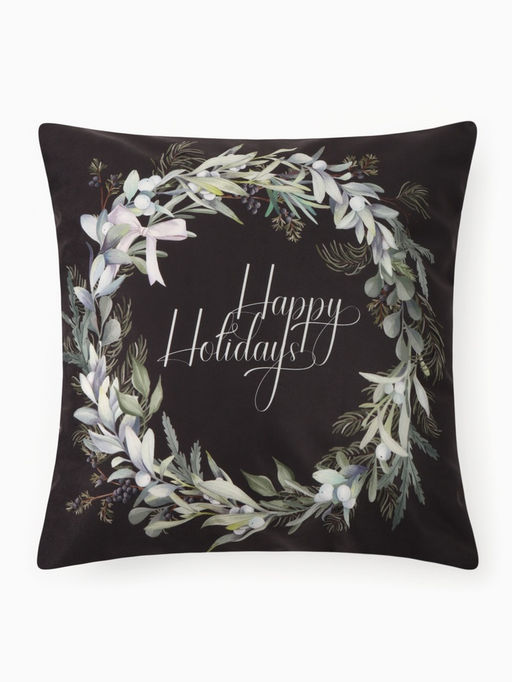 Наволочка декоративная новогодняя «Этель. Happy holidays», 40×40 см, велюр