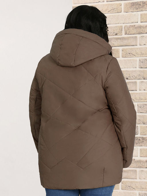 Куртка с капюшоном весенняя плюс сайз