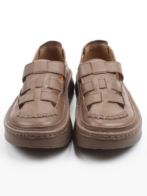 06-2192-5 DK. BEIGE Туфли женские (натуральная кожа)