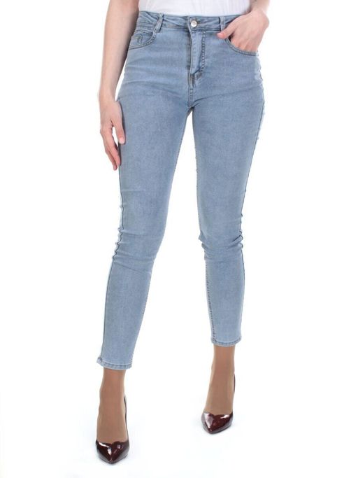 8033 BLUE Джинсы женские ADORNSKY (65% хлопок, 35% полиэстер)