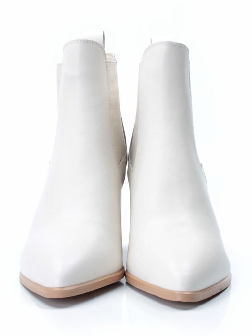 01-PCT169-2 BEIGE Ботинки Челси демисезонные женские (натуральная кожа, байка)