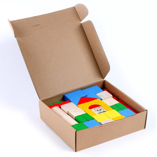 Конструктор деревянный «Строй сам», 65 деталей