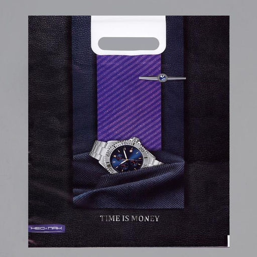 Цена за 25 шт. Пакет «Время», полиэтиленовый, с вырубной ручкой, 30×40 см, 60 мкм