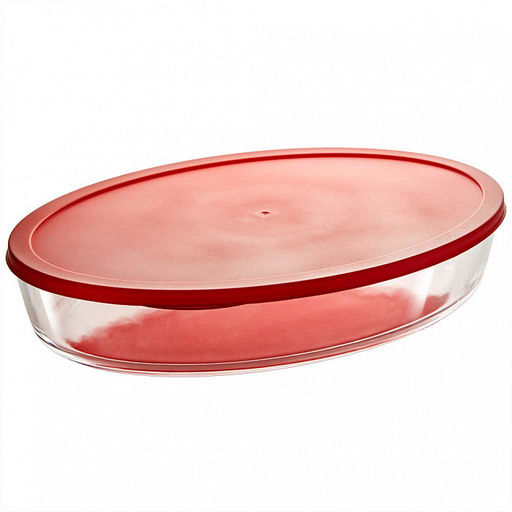 РК-0051/2 Овальная форма для запекания с крышкой 3,5л "Забава"