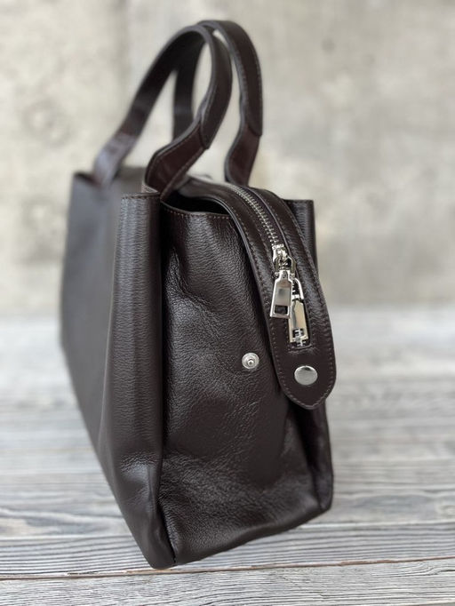 Женская кожаная сумка тоут 3120 Кофе - Sergio valentini фото 9