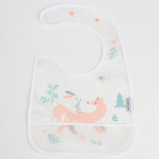 Нагрудник для кормления Baby of nature непромокаемый на липучке, с карманом - Крошка я фото 3