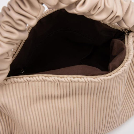 Сумка-мешок на молнии, длинный ремень, цвет бежевый - Simaland фото 3