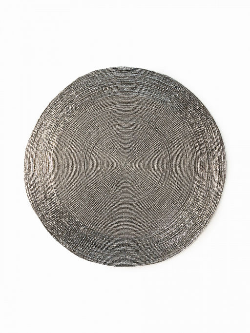 Салфетка сервировочная D35 серый бисер