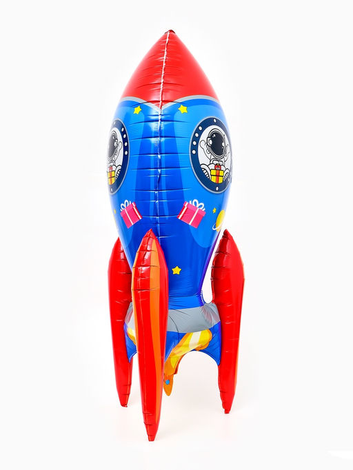 Воздушный шар фольгированный 3D 50" «Ракета»