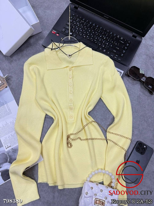 Лонгслив поло-стильная база - Bruno фото 6