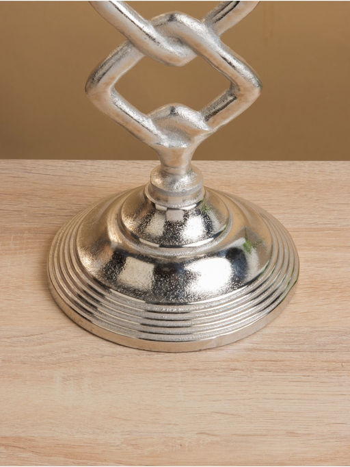 Подсвечник «Чейн», 15.5×15.5×41 см, алюминий