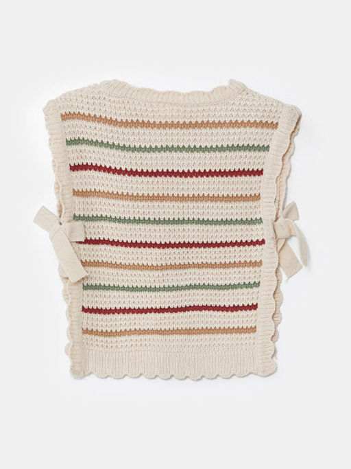 Bisiklet Yaka K?z ?ocuk Triko S?veter