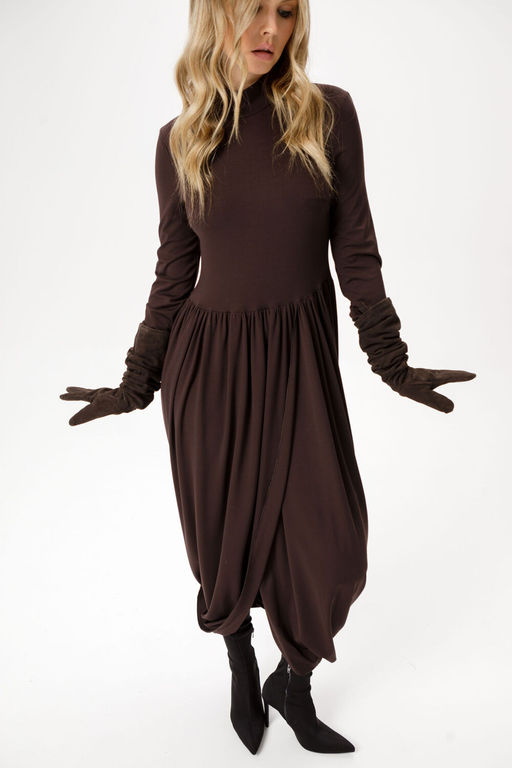 Платье Pirs 6380 коричневый  фото 5