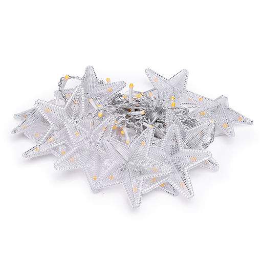 Электрогирлянда интерьерная "Звёздочки" теплый