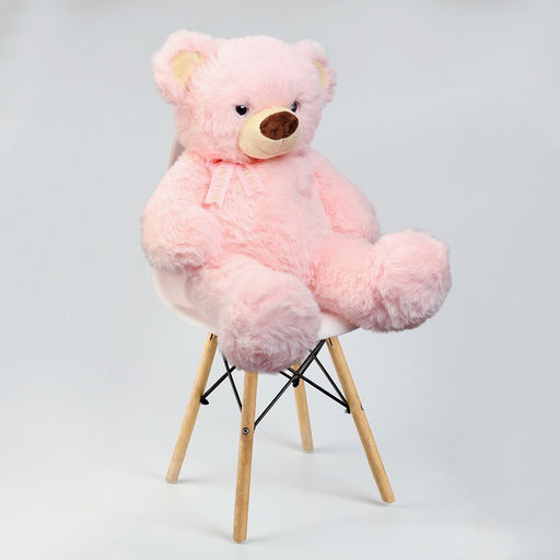 Мягкая игрушка Мишка: Я люблю тебя, 80 см, розовая - Simaland фото 4