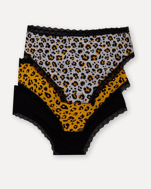 Комплект из трех трусов с кружевной отделкой - Deseo фото 2