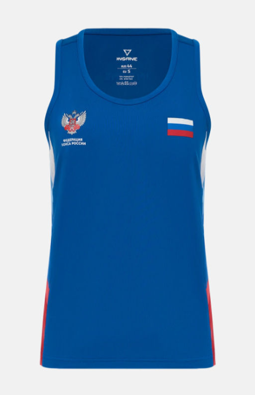 Майка боксерская женская INSANE RBF IN25-BF1000-K, синий фото 2