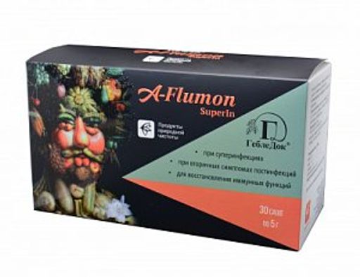 A-Flumon SuperIn в саше при суперинфекциях для восстановления иммунных функций 30 саше-пакетов по 5г  фото 2