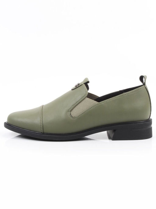 06-M47-18 GREEN Туфли женские (натуральная кожа)