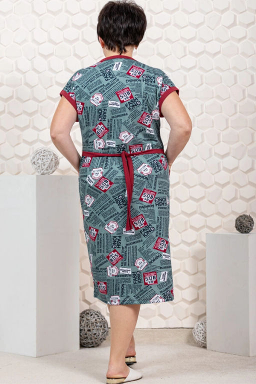 Халат женский, цвет зеленый