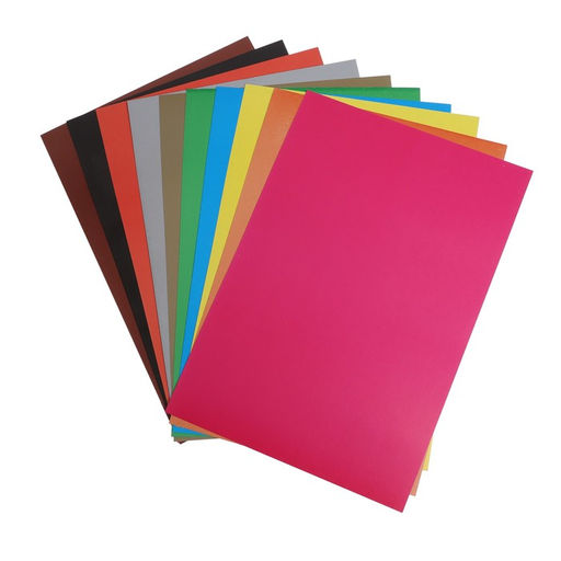 Картон цветной А4, 40 листов, 10 цветов, Calligrata, мелованный 240 г/м2  фото 3