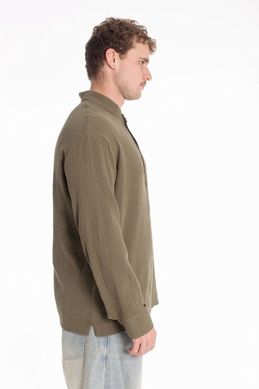 Рубашка М125001х хаки - Елена фото 7