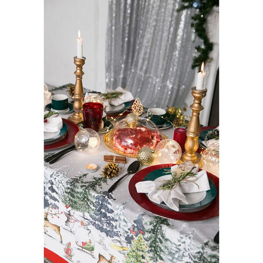 Скатерть Этель Праздник в лесу 147х110 см с ГМВО,100% хлопок,саржа 190гр/м2  фото 9