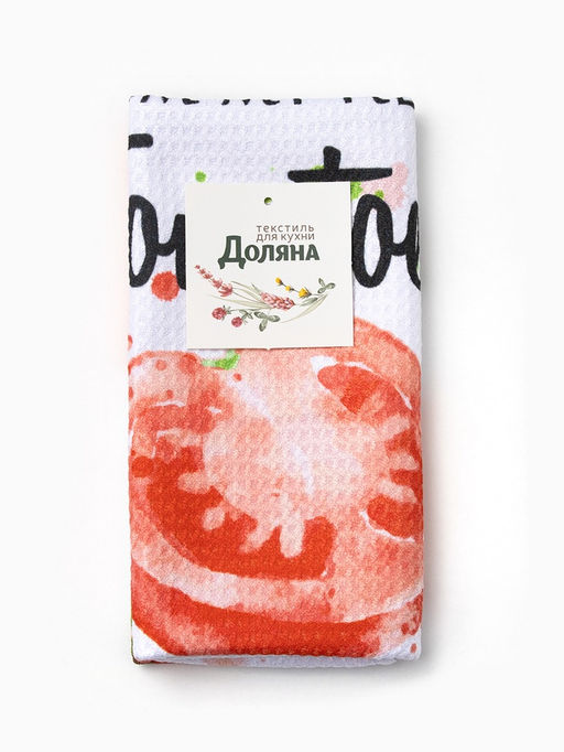 Цена за 2 шт. Полотенце Доляна Tomato, 40×60±3 см, 100% п/э, микрофибра