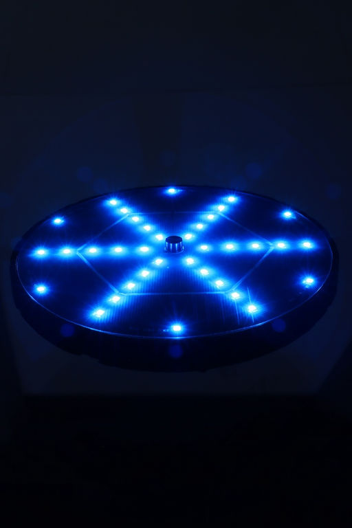 Фонтан на солнечной батарее,  h=0,55 метра, 180 л/ч, 7 Вт,  LED-подсветка, JT-180-36LED