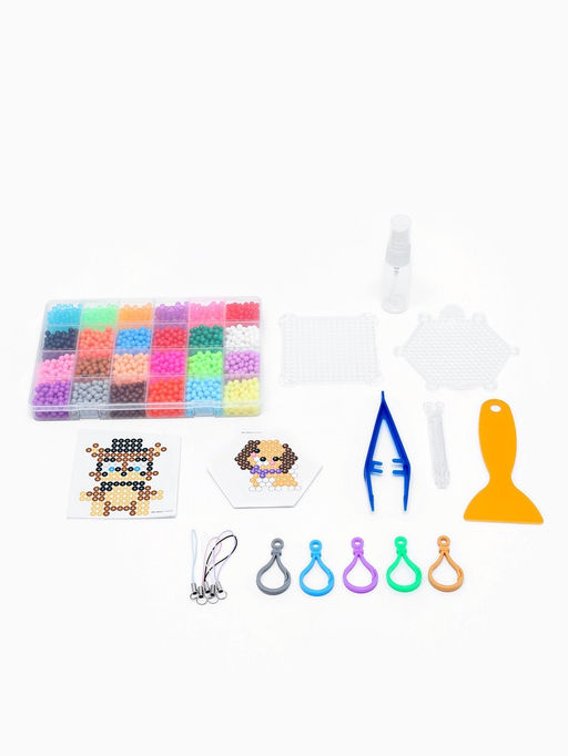 Аквамозаика «Сделай брелок», 2 основы, 24 трафарета, 2400 шариков