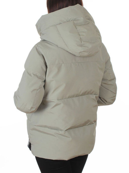 PE23-2 OLIVE Куртка зимняя женская оверсайз (150 гр. холлофайбер)