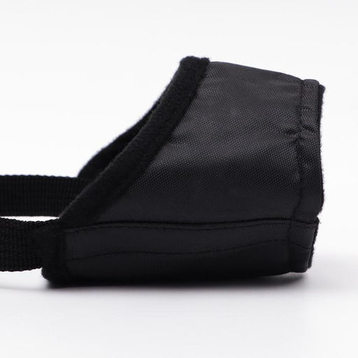 Намордник текстильный, размер 3 (длина по носу 4 см, обхват морды 22 см), чёрный - Пижон фото 3