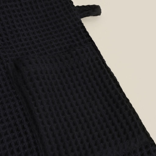 Халат вафельный мужской SL HOME: Boho «Дарк Маре», размер M, хлопок 100%, чёрный