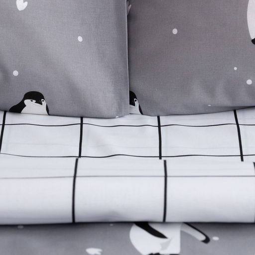 Постельное белье новогоднее Этель Евро Пингвины 200*217 см, 220*240 см, 70*70 см - 2 штуки  фото 4