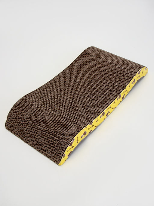 Когтеточка-лежанка «Пижон» из гофрокартона с кошачьей мятой «ГТО», 44.5×21.5×5.5 см