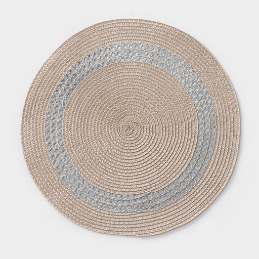 Салфетка сервировочная на стол Доляна «Оскар», d=38 см, бежевая