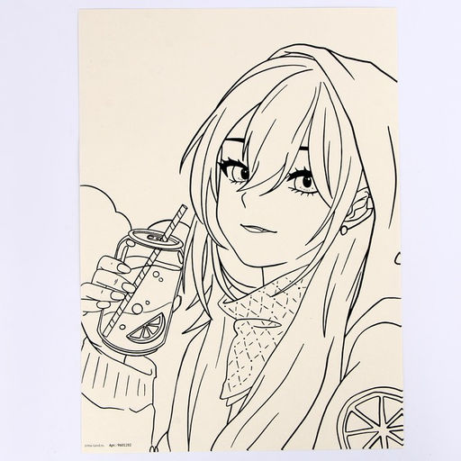 Набор для скетчинга Девочка и птица, на акварельной бумаге - Школа талантов фото 4