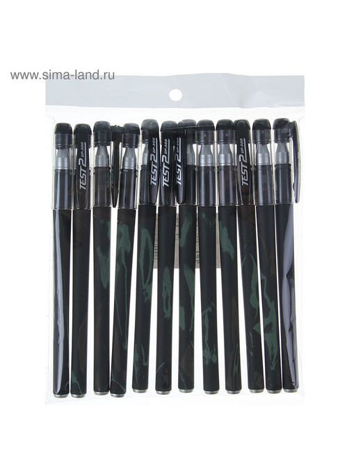 Цена за 12 шт. Ручка гелевая Calligrata, чёрный стержень, узел 0.5 мм, покрытие Soft-touch