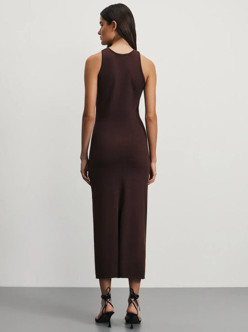 Трикотажное облегающее платье из вискозы / Zarina  фото 5