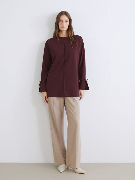 Bisiklet Yaka Oversize Kad?n Tunik