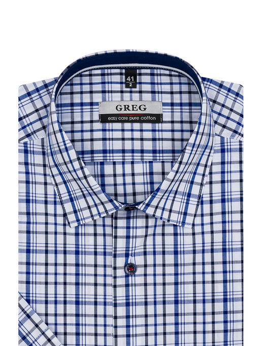 Сорочка мужская короткий рукав GREG 235/201/8951/1p  фото 2