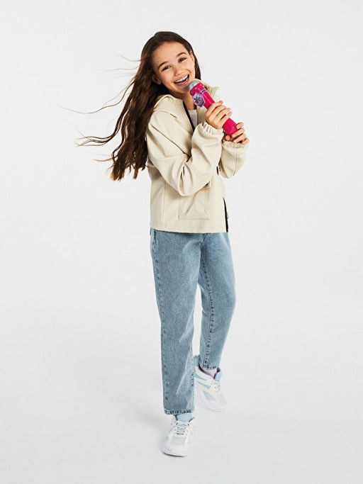 Beli Lastikli Basic Pamuklu K?z ?ocuk Jean Pantolon - Waikiki фото 2