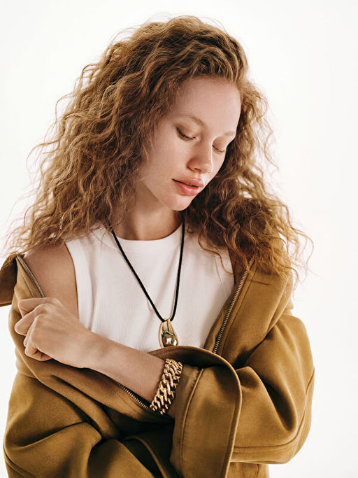 Oversize Kad?n S?et G?r?n?ml? Ceket